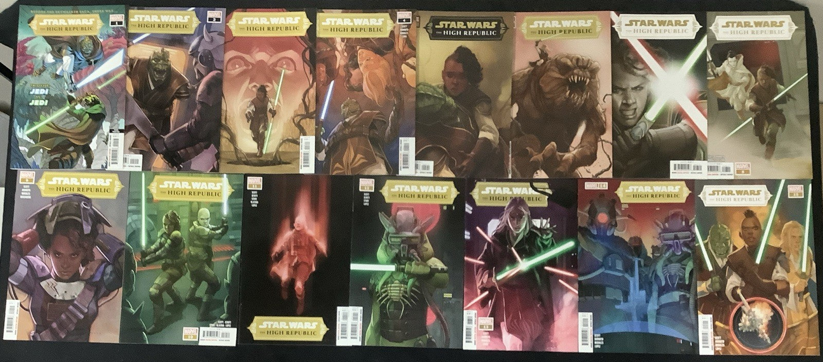 Star Wars The High Republic #1-15 Complete Comic Set, Marvel, #1 Third Printing