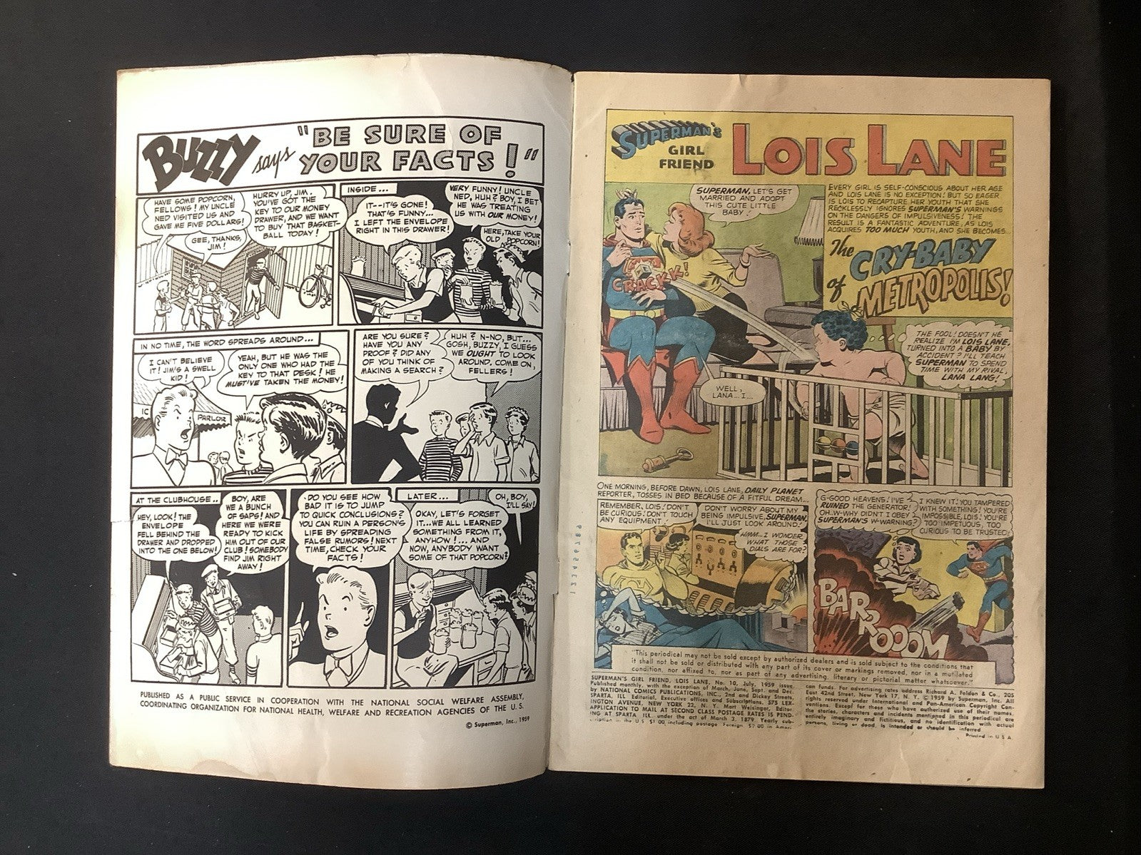 Superman's Girl Friend, Lois Lane #10 (DC Comics July 1959) VG- (3.5) See Photos