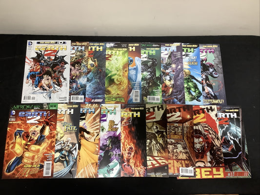 Earth 2 #0-16 + annual 1 comic lot (2012 new 52) Alan Scott Jay Garrick
