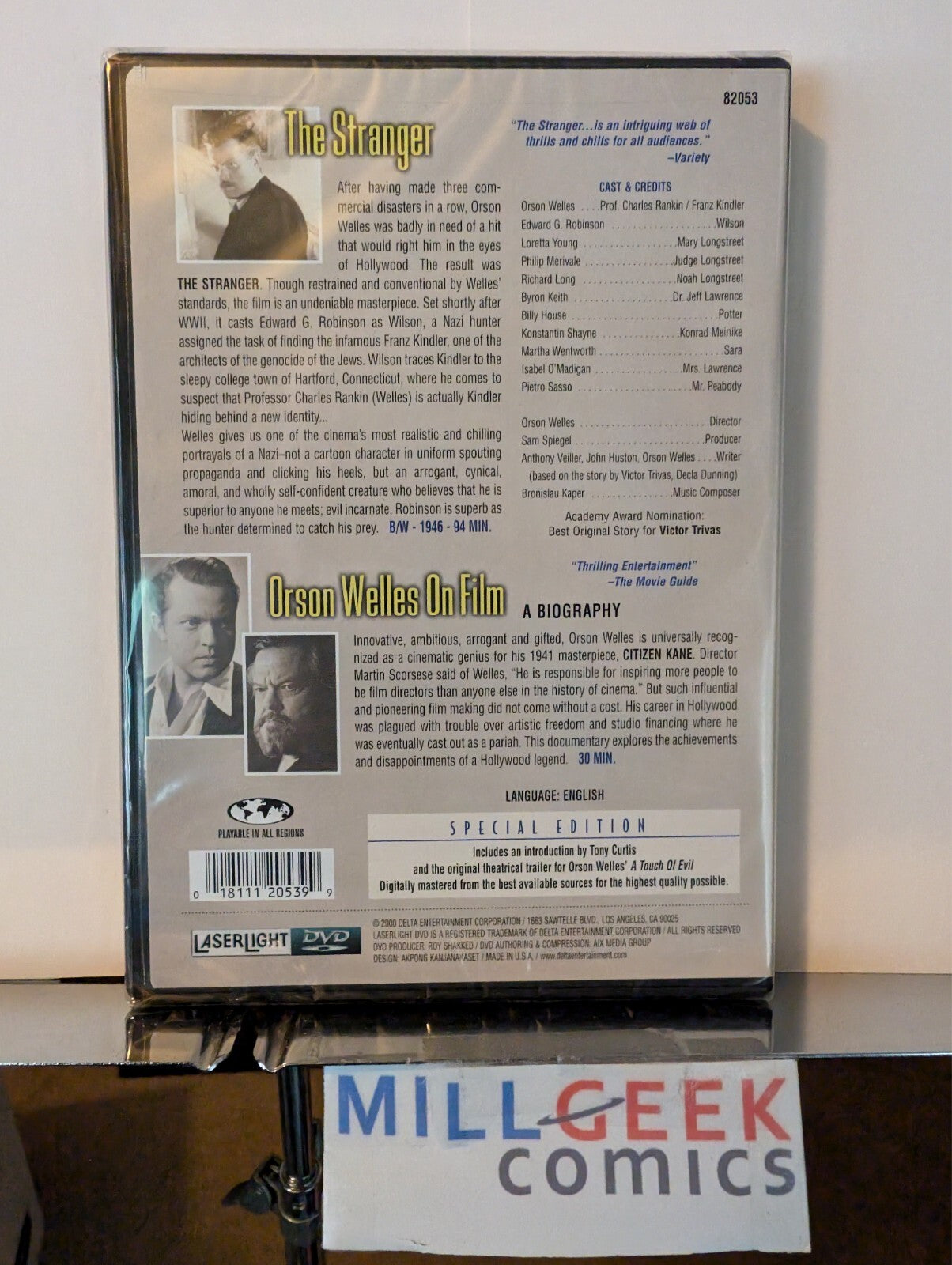 The Stranger, Orson Welles on Film (DVD 2000) New Sealed-JD