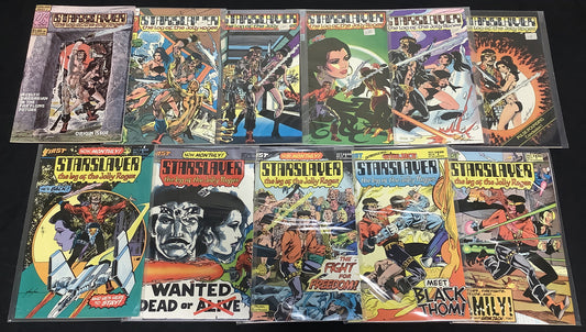 Starslayer #1-11 Comic Lot, 1st App Rocketeer And Grimjack, Pacific/First Comics