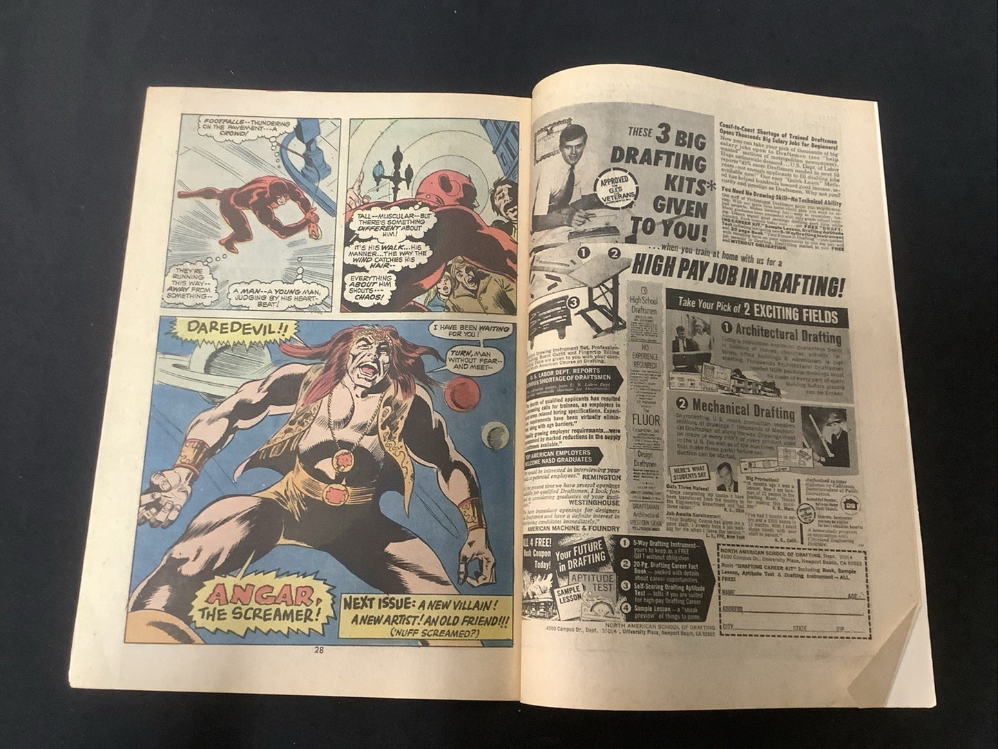 Daredevil #100 (Marvel Comics June 1973) VF (8.0) Cameo Angar The Screamer