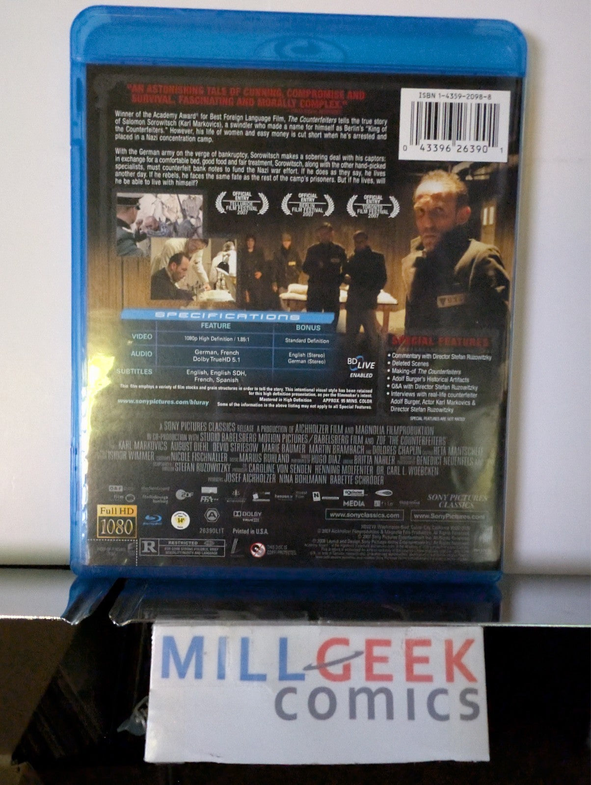 The Counterfeiters / Rescue Dawn, 2 Movie Set (Blu-Ray) Like New -JD