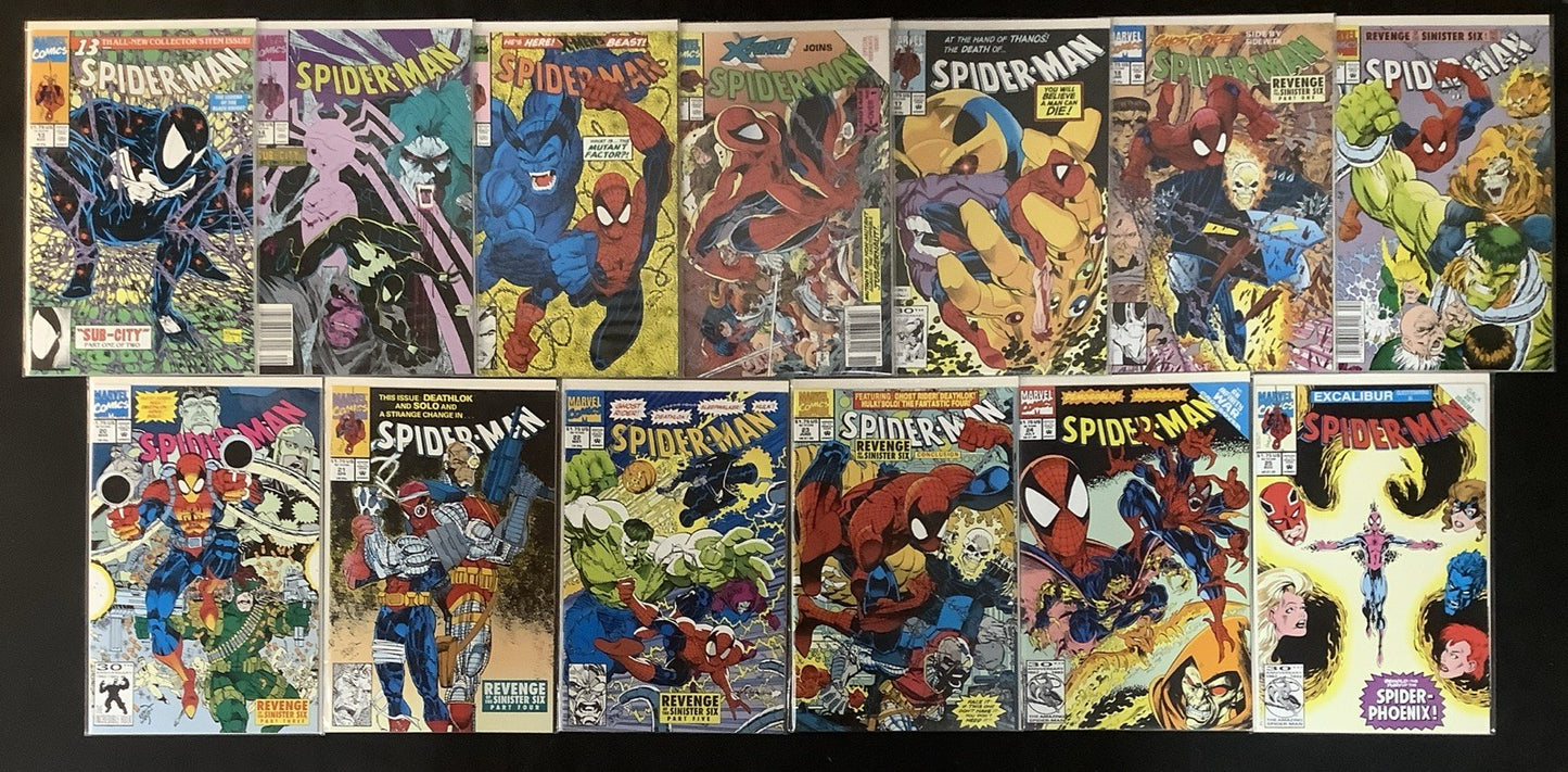 Spider-Man #1-25 Comic Lot, Marvel Comics, Multiple Variants #1, Todd McFarlane
