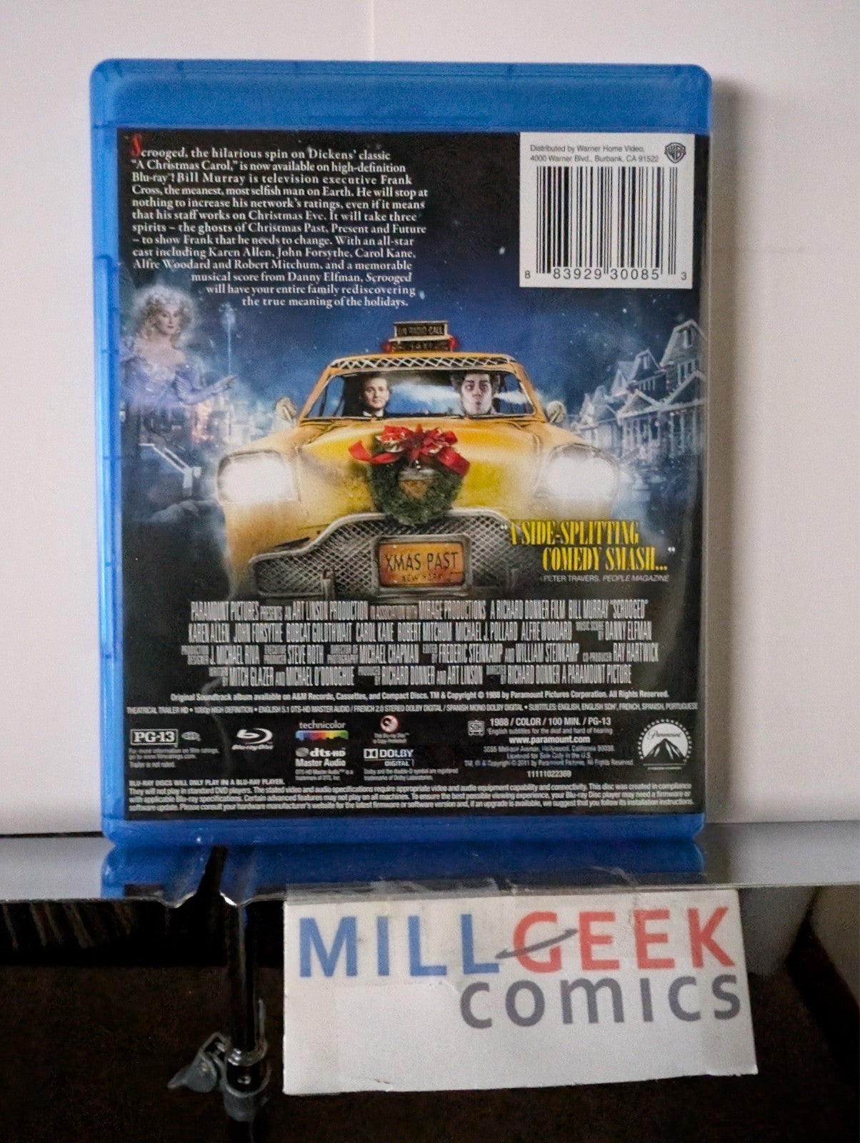 Scrooged / George C. Scott in A Christmas Carol (Blu-Ray) Like New -JD