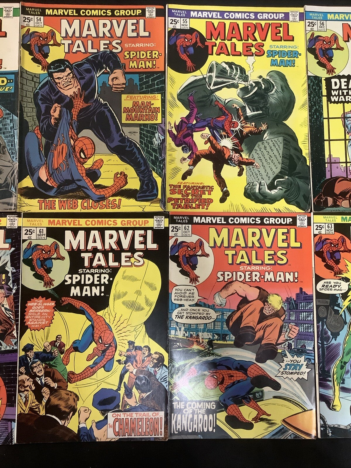 Marvel Tales #52-65 Comic Lot, Reprints Amazing Spider-Man 70, 73, 78, Kingpin