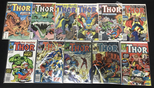 The Mighty Thor #379-389 Comic Lot, Marvel, Walter Simonson, 1st App Exitar