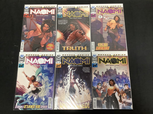 NAOMI #1-6 DC COMIC SET COMPLETE BENDIS DAVID WALKER JAMAL CAMPBELL 2019