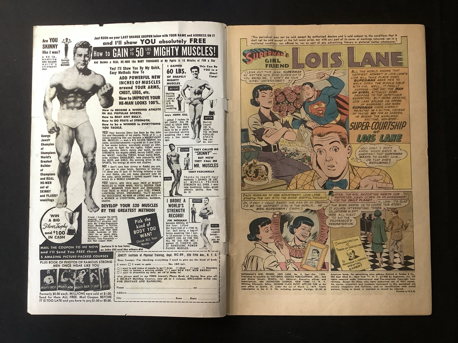 Superman's Girl Friend, Lois Lane #4 (DC Comics 1958) VG- (3.5) See Photos