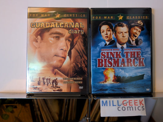 Guadalcanal Diary / Sink the Bismark, 2 Movie Set (DVD) Like New-JD