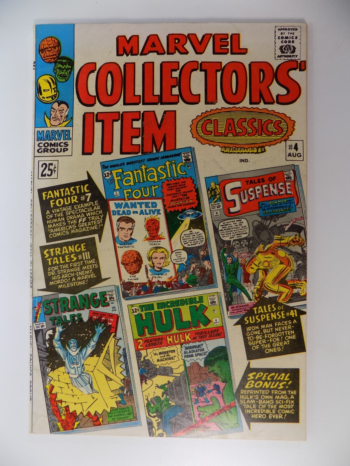 Marvel Collectors' Item Classics #4 Fine/Very Fine August 1966