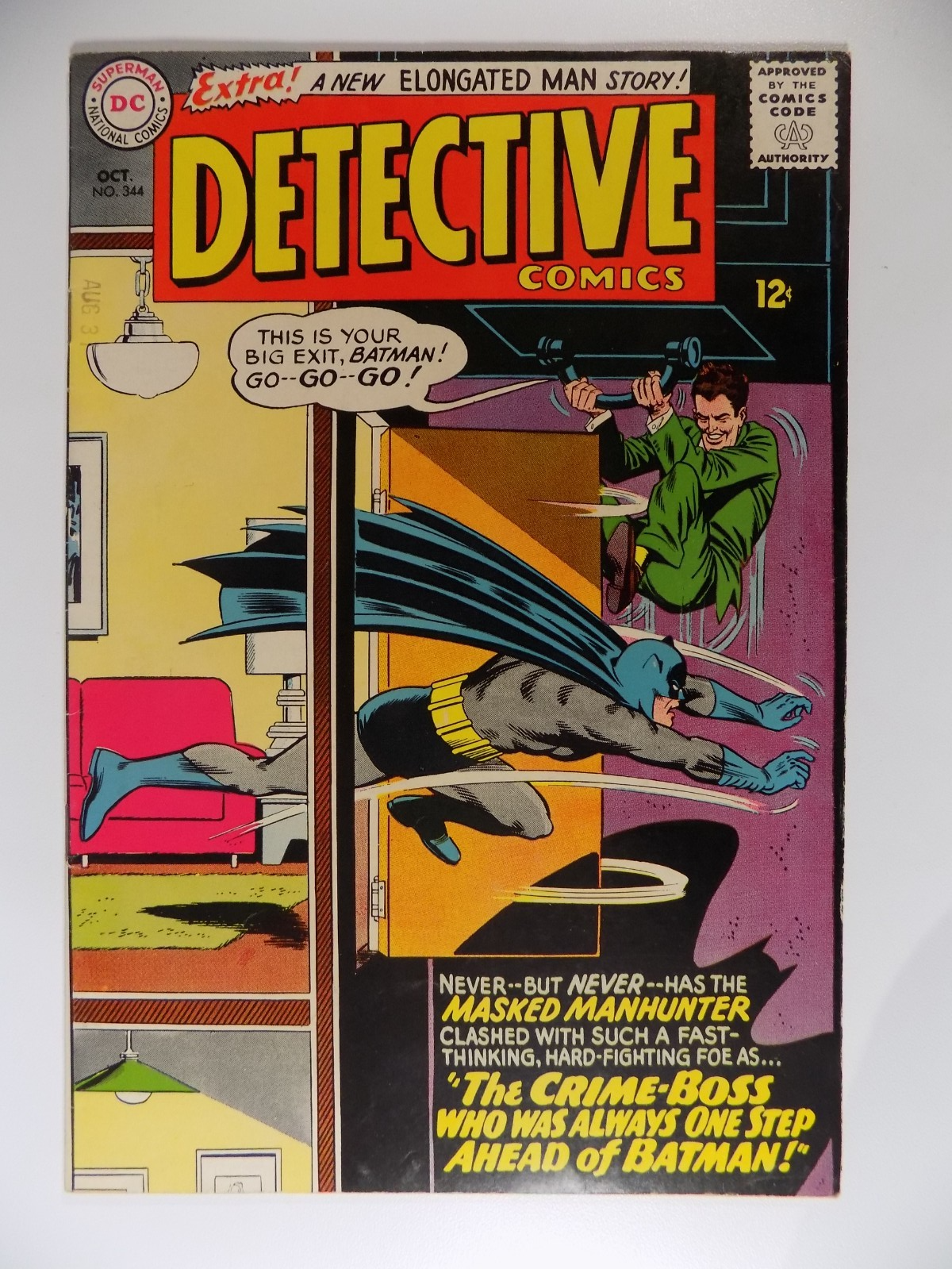 Detective #344 DC Comic Fine+ October 1965