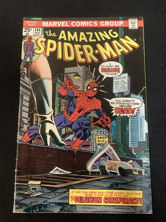 Amazing Spider-Man #144 (Marvel Comics 1975) VF (8.0)Gerry Conway/Ross Andru