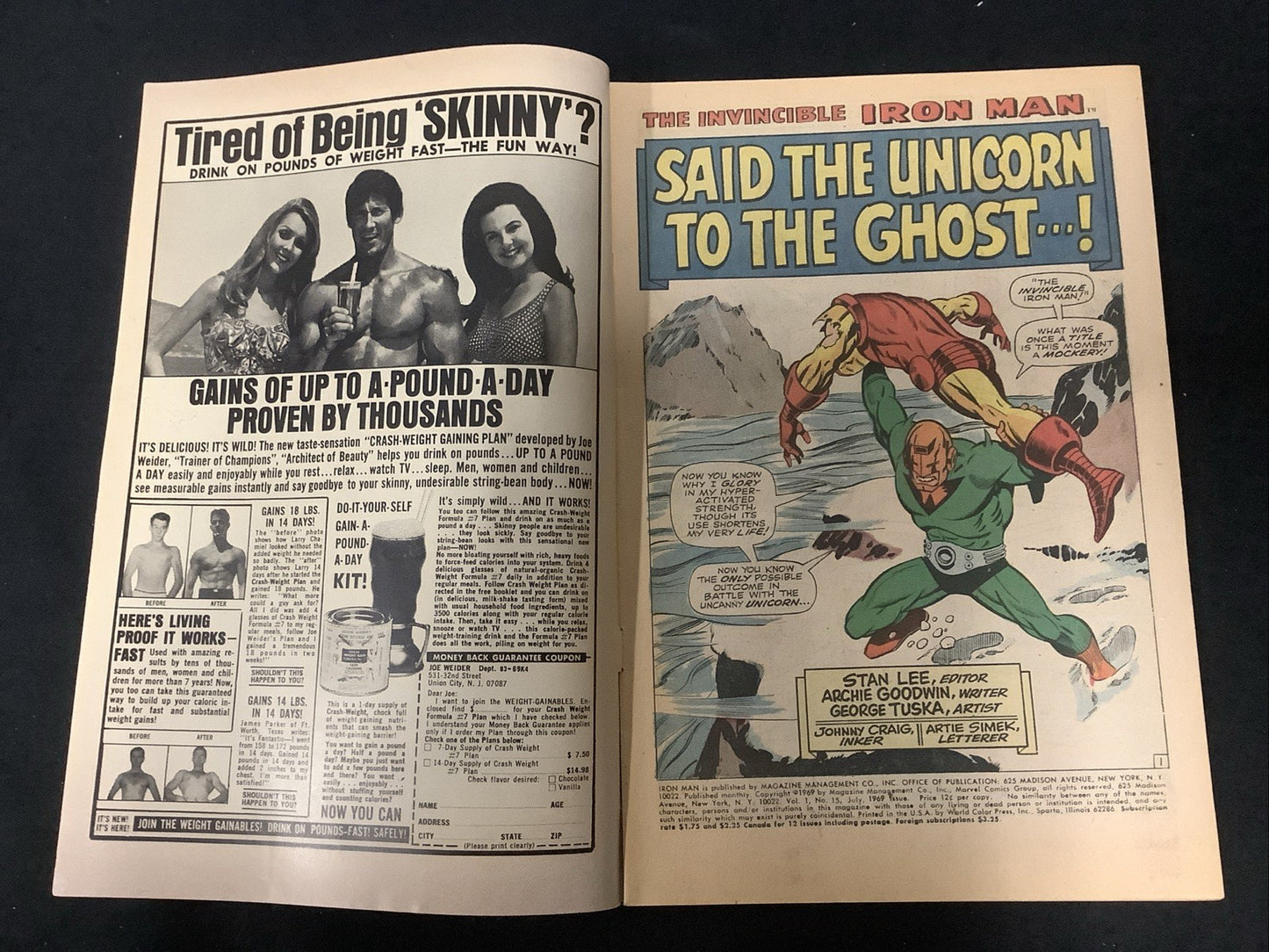 Iron Man #15 (Marvel Comics July 1969) F+ (6.5) Archie Goodwin/George Tuska