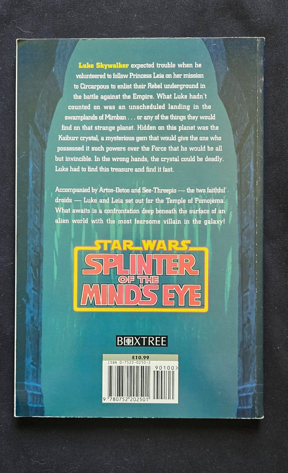 Star Wars: Splinter Of The Mind's Eye - Boxtree UK Printing (1st Ed Dec 1996)