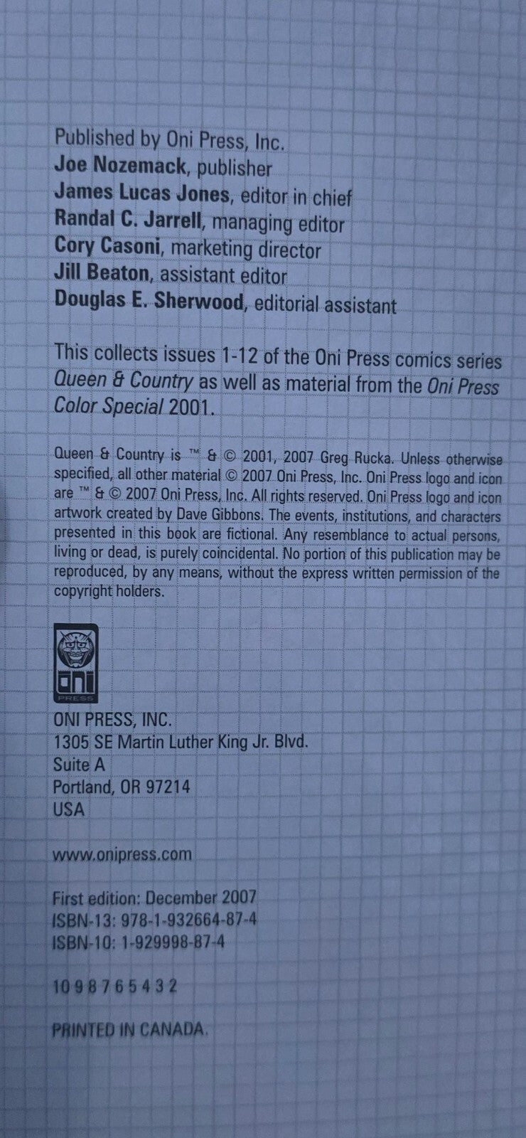 Queen & Country By Greg Rucka - Definitive Edition TPB, Volumes 1-3 (2007-2008)