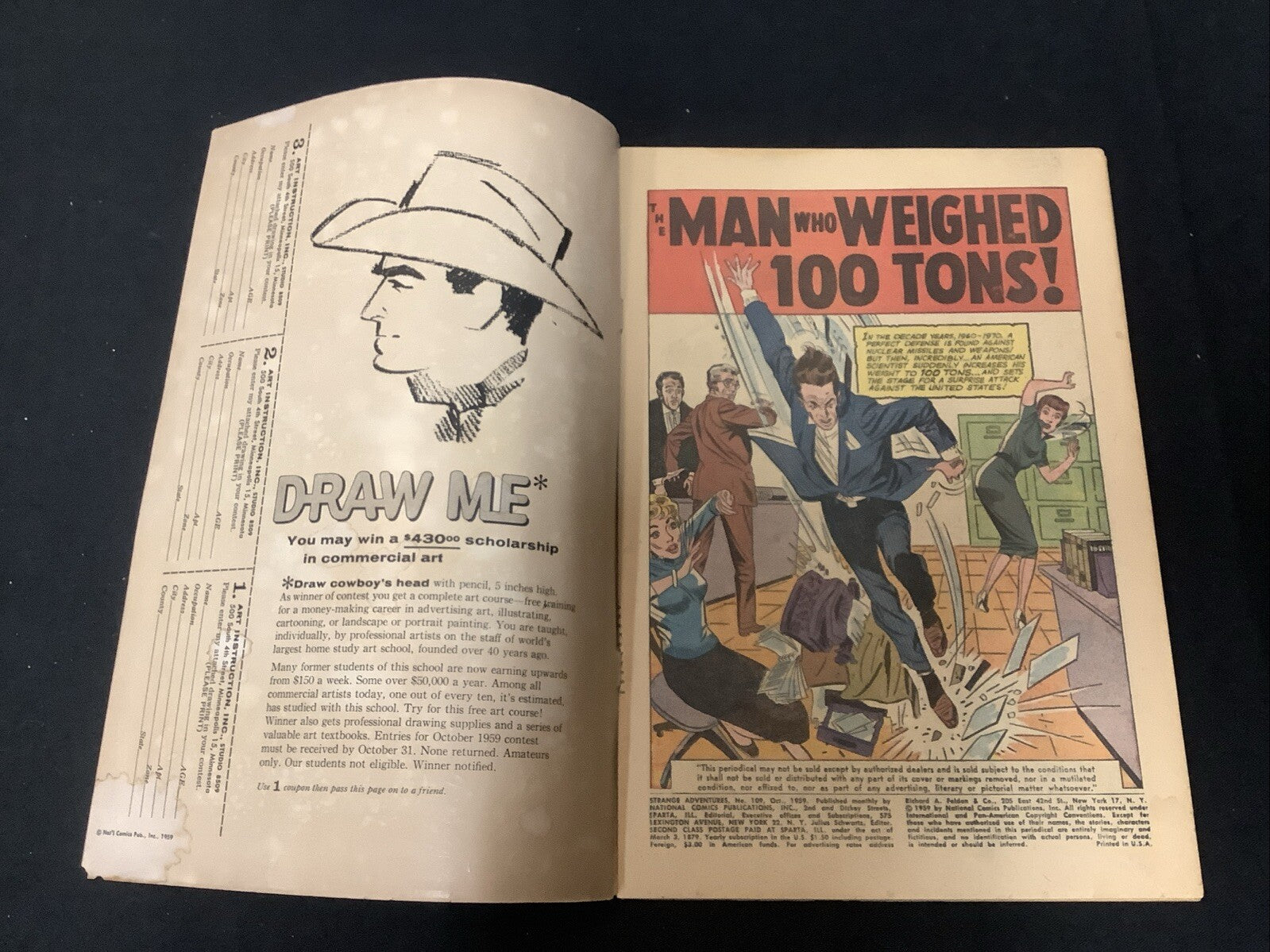 Strange Adventures #109 (DC Comics October 1959) VG/F (5.0)