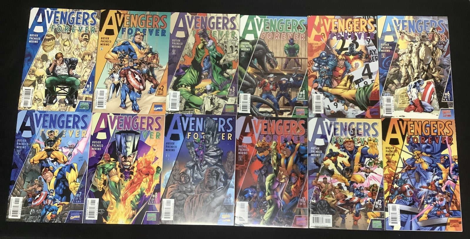 Avengers Forever #1-12 Complete Comic Set, Marvel, Origin Of Kang The Conqueror