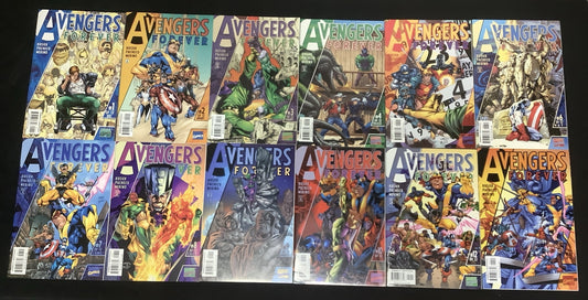 Avengers Forever #1-12 Complete Comic Set, Marvel, Origin Of Kang The Conqueror