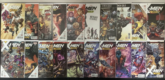 X-Men Gold #1-36 + Annuals #1-2 Complete Comic Series, Marvel, 1st Printing