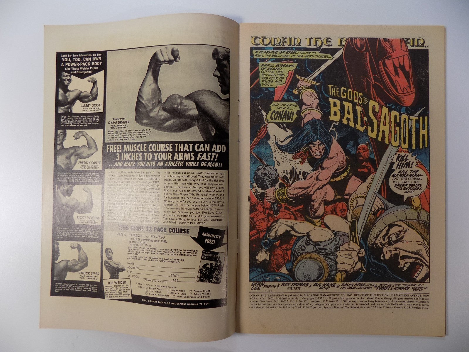 Conan #17 Marvel Comic Very Fine August 1972