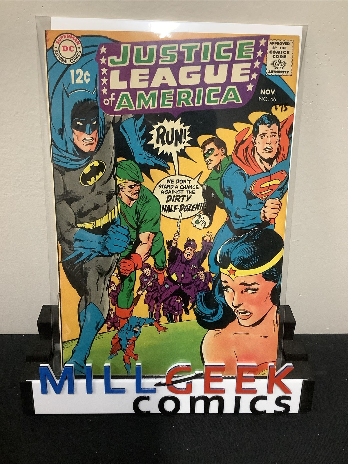 Justice League Of America #66 (1968) VF (8.0) Cream Off-White Pages, Neal Adams