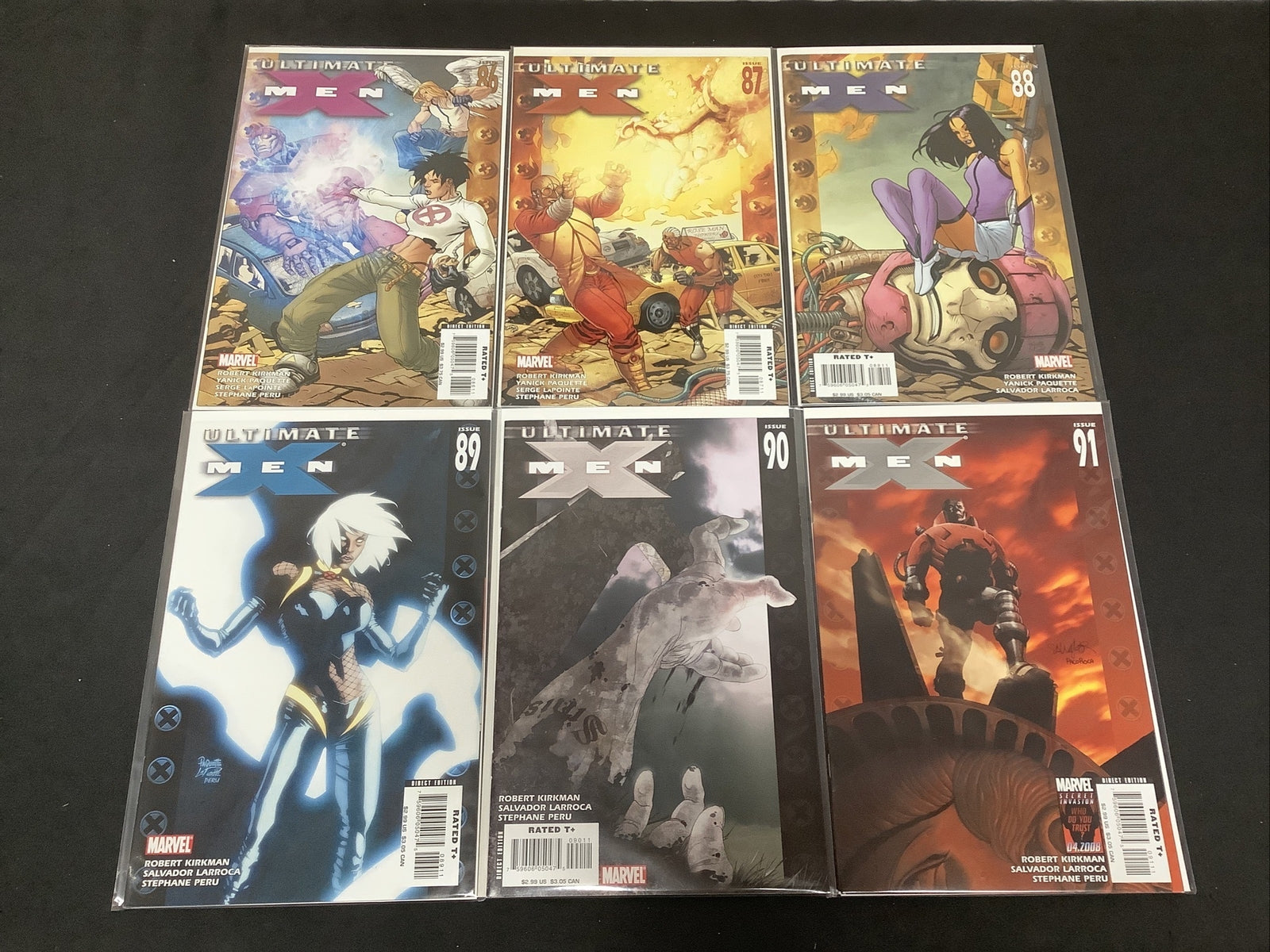 Ultimate X-Men #86-91 Comic Lot, Marvel, Robert Kirkman Yanick Paquette