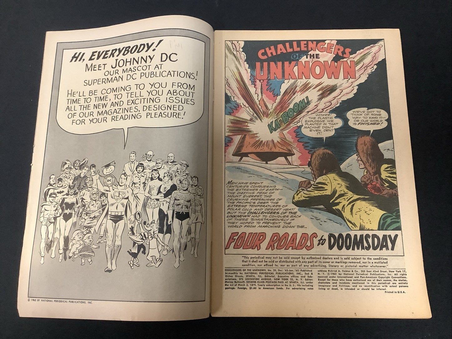 Challengers of the Unknown #29 (DC Comics December 1962-January 1963) Fine (6.0)