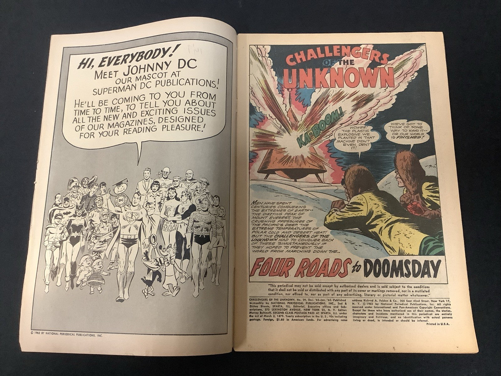 Challengers of the Unknown #29 (DC Comics December 1962-January 1963) Fine (6.0)