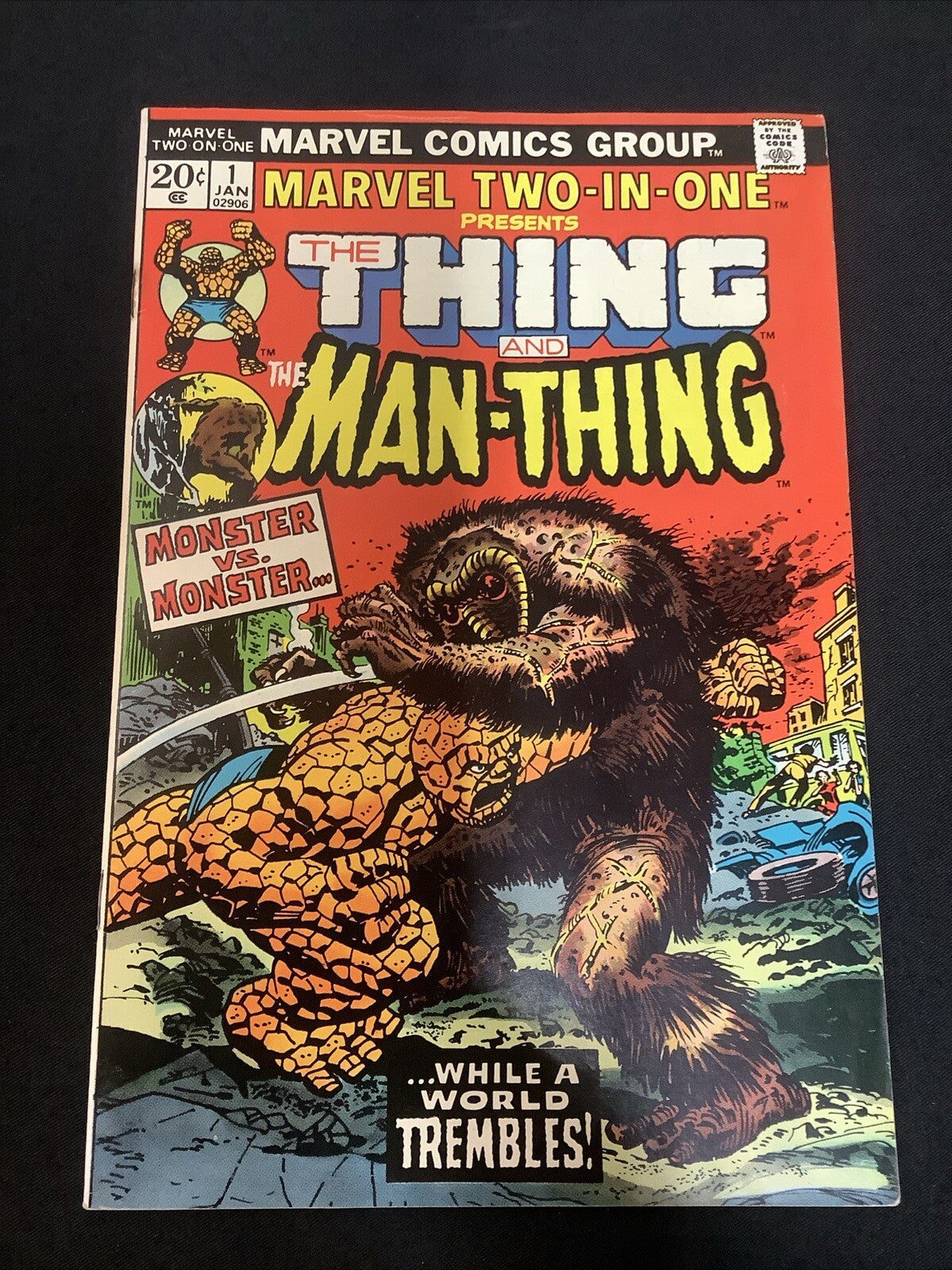 Marvel Two-in-One #1 (Marvel Comics 1974) F/VF (7.0) Significant Top Staple Rust