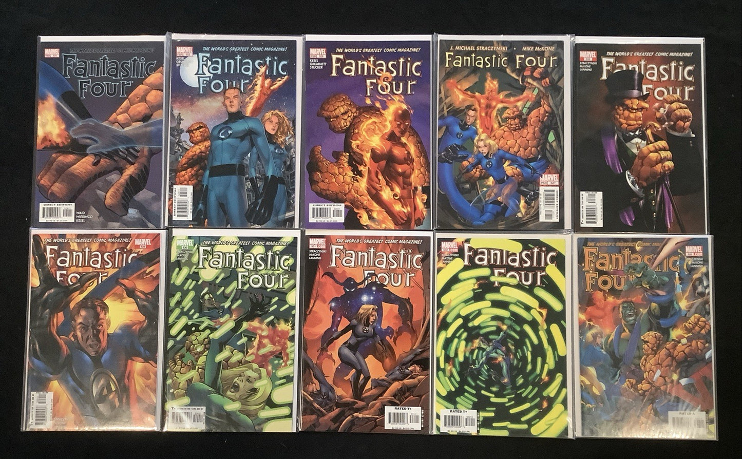 Fantastic Four #524-533 Comic Lot, Marvel Comics, Mark Waid/McKone