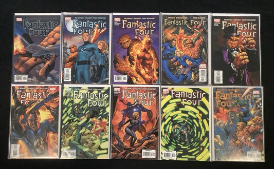 Fantastic Four #524-533 Comic Lot, Marvel Comics, Mark Waid/McKone