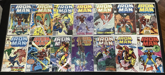 Iron Man #222-249 Comic Lot, Marvel, Michelinie Layton, Armor Wars