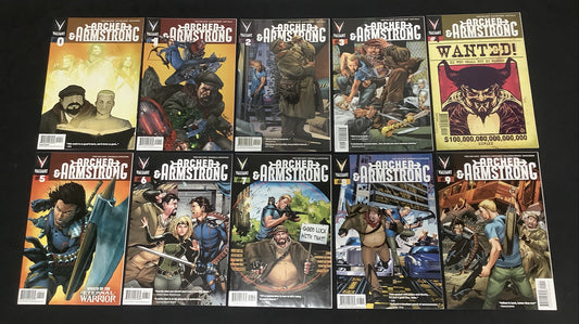 Archer & Armstrong #0-9 Comic Lot, Valiant, Clayton Henry Fred Van Lente, 2012