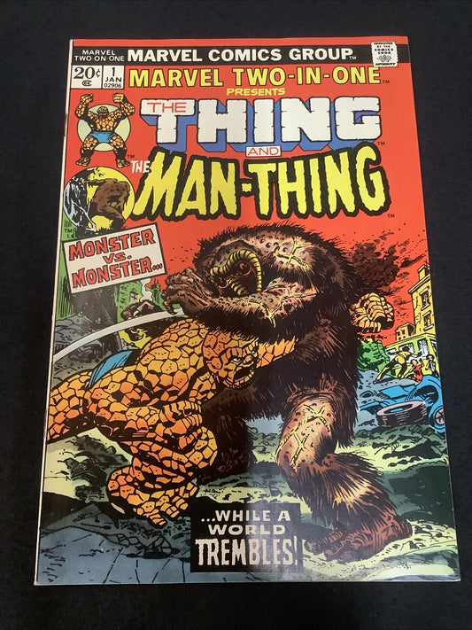 Marvel Two-in-One #1 (Marvel Comics 1974) F/VF (7.0) Significant Top Staple Rust