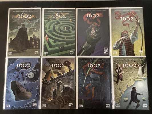 Marvel 1602 #1-8 Complete Comic Series, Marvel, Neil Gaiman/Andy Kubert, 2003