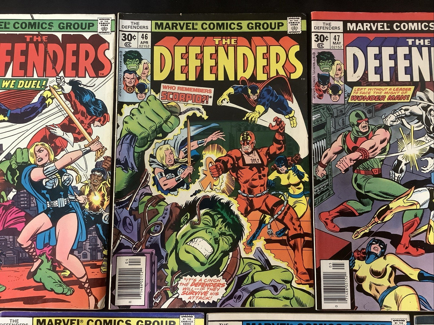 The Defenders #44-52 Comic Lot, Marvel Comics, Keith Giffen, Reader Copies
