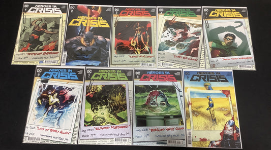 Heroes In Crisis #1-9 Complete Comic Series, DC, Tom King Clay Mann