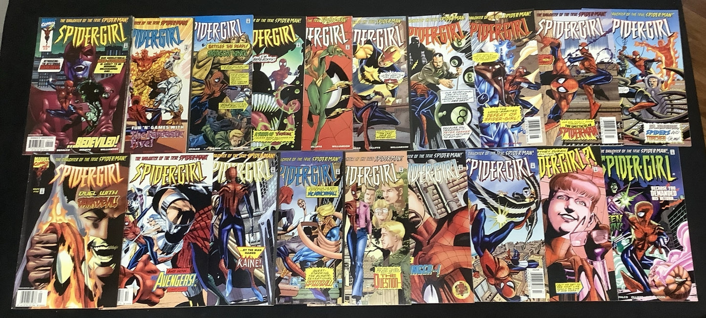 Spider-Girl #2-20 Comic Lot, Marvel Comics, 1st App Of DarkDevil (Reilly Tyne)