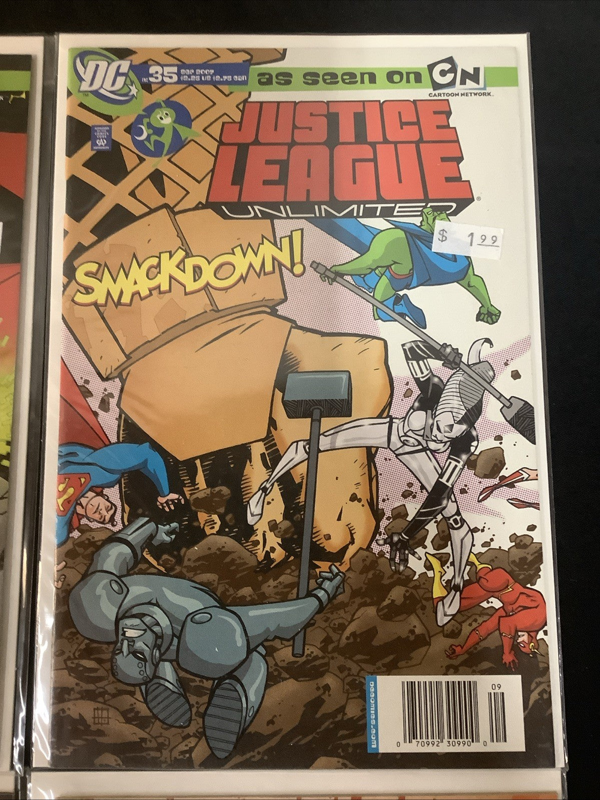 Justice League Unlimited #34-37 Comic Lot, DC Comics, NEWSSTAND COVERS!
