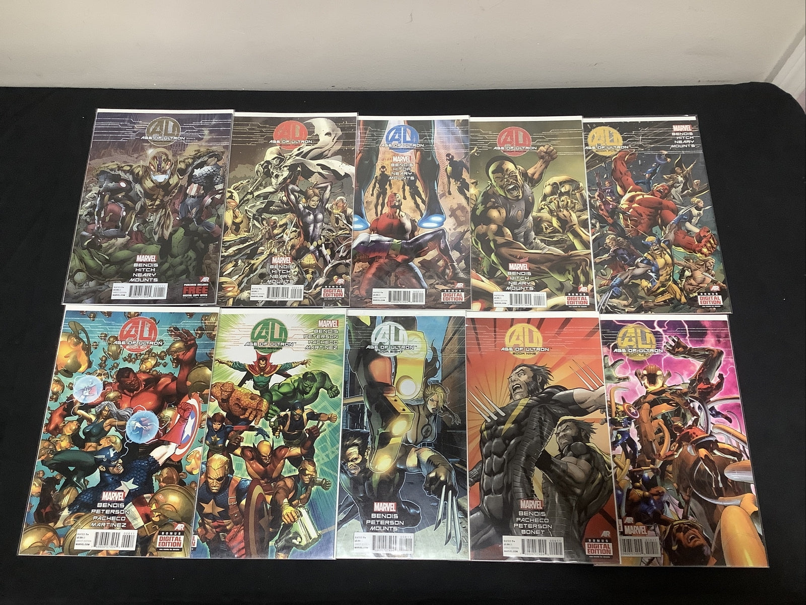 Age Of Ultron #1-10 complete comic lot Marvel, Bendis, Hitch