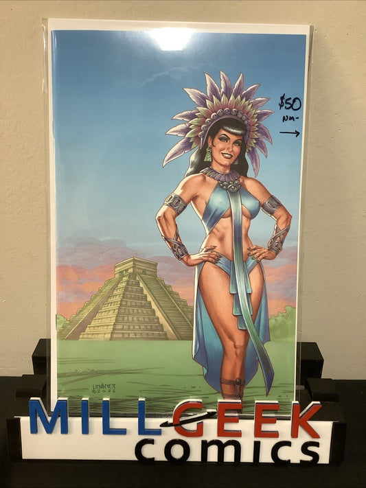Bettie Page: Alien Agenda #4 (2022) NM- (9.2) Cover K Linsner Virgin Variant