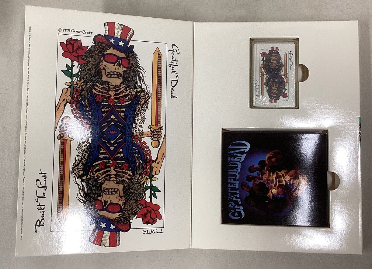 Grateful Dead Dead In A Deck Box Set Built To Last Picture CD, Playing Cards -JD