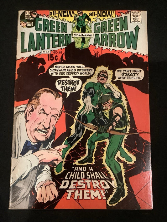 Green Lantern #83 (DC Comics April-May 1971) F/VF (7.0) Denny O’Neil, Neal Adams