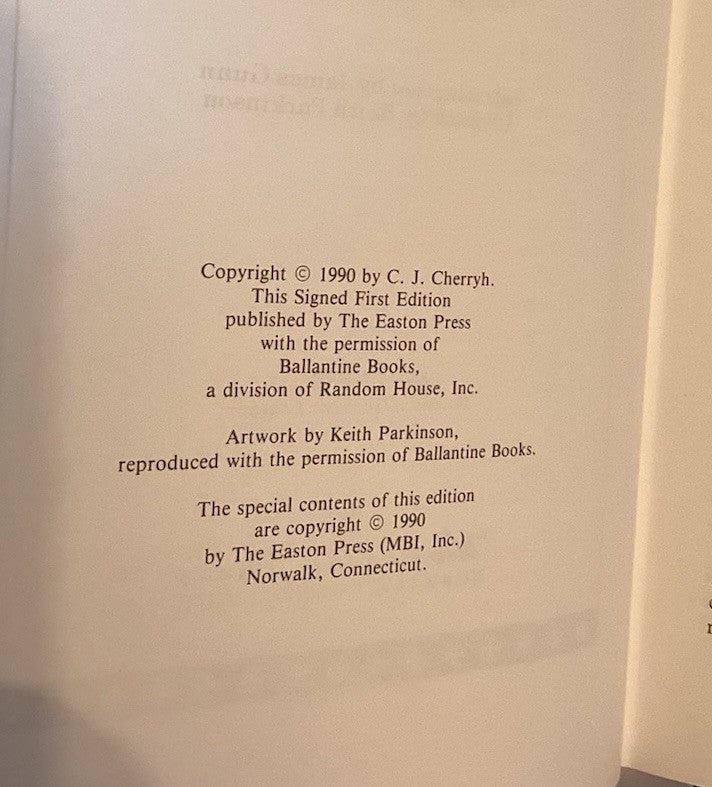 Chernevog by C.J. Cherryh - Easton Press Signed First Edition Leather Bound -JD