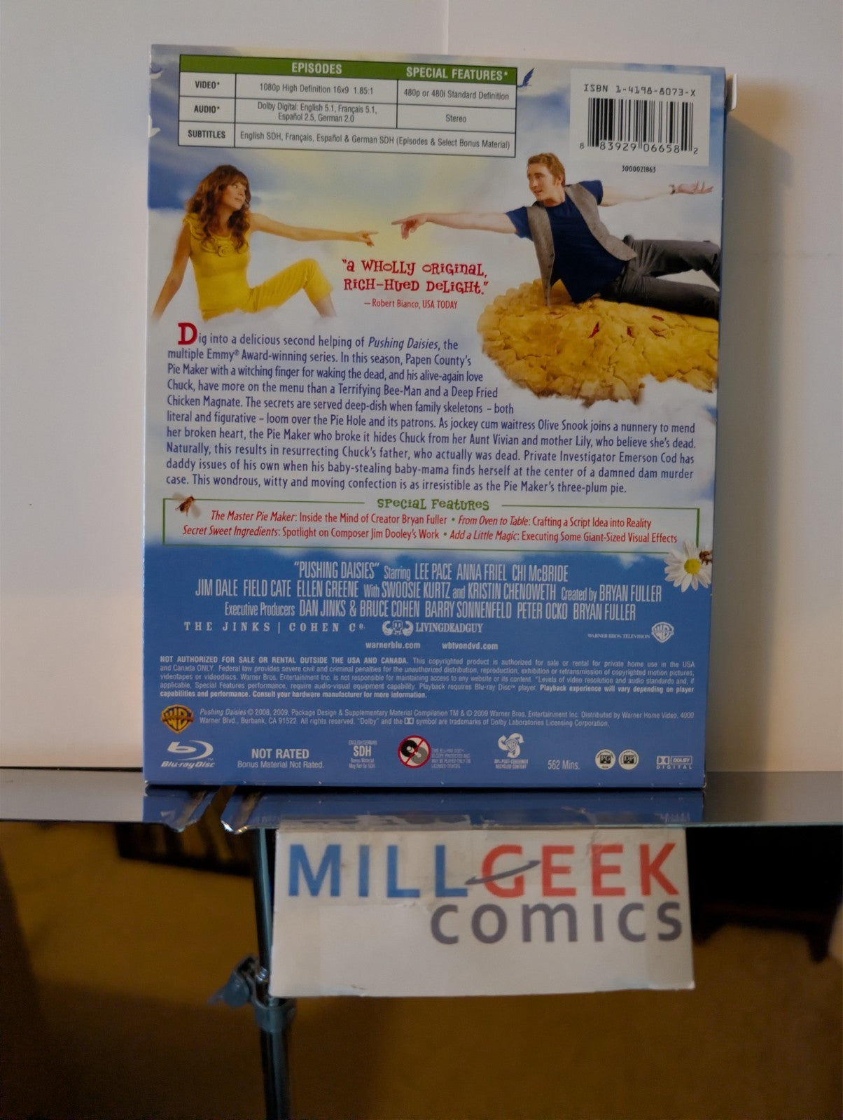 Pushing Daisies, Complete Series Season 1 & 2 (Blu-Ray) Like New -JD