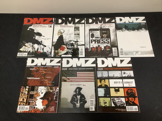 DMZ #1-#7 Comic Lot, Vertigo DC Comics, Brian Wood Ricardo Burchielli, 2006