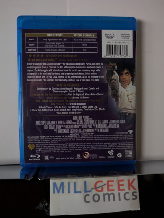Purple Rain, Prince (Blu-Ray) Like New -JD