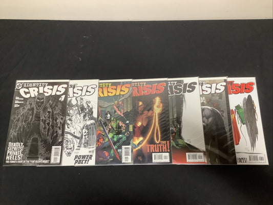 Identity Crisis (2004) #1-7 - Complete Full Run-DC Comics-Reverse Negative cover