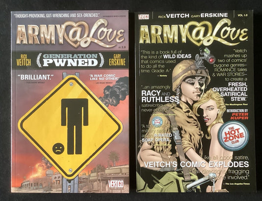 Army @ Love Volumes 1 & 2 - Rick Veitch DC Comics Vertigo Graphic Novel TPB Lot